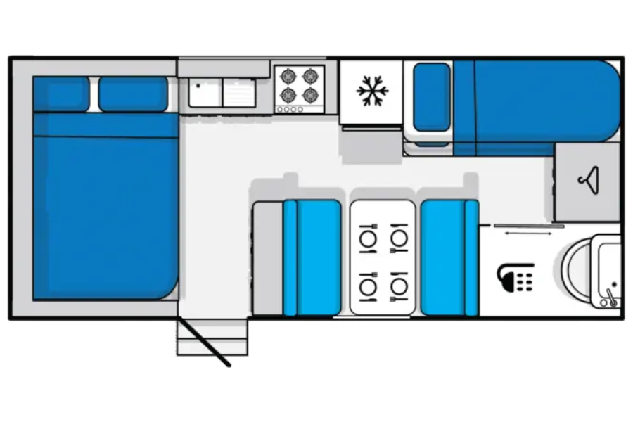 Jayco Journey 17.58-3 floor plan