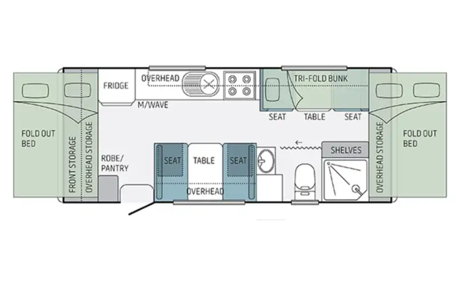 Jayco Expanda 18.58-2 floor plan