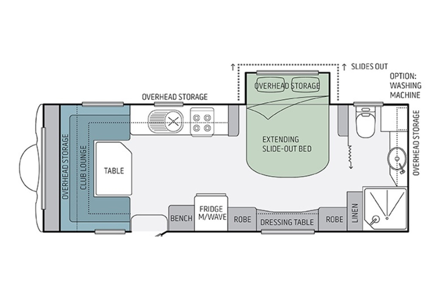 Floorplan Jayco Journey 21.66-3